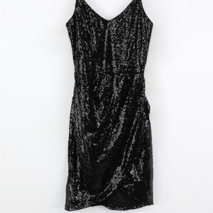 Lulu’s little black sequin dress size medium
